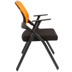Кресло для посетителей CHAIRMAN NEXX (ткань стандарт черный/сетка DW-66) в Салехарде - salekhard.mebel24.online | фото 3