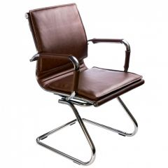 Кресло для посетителя Бюрократ CH-993-Low-V/Brown коричневый в Салехарде - salekhard.mebel24.online | фото