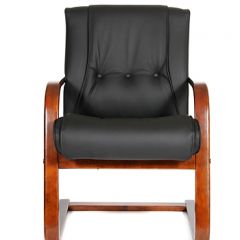 Кресло для посетителя CHAIRMAN  653 V (Кожа) Черное в Салехарде - salekhard.mebel24.online | фото 2
