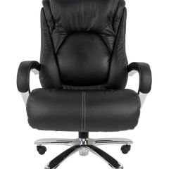 Кресло для руководителя CHAIRMAN 402 (Кожа) Черное в Салехарде - salekhard.mebel24.online | фото