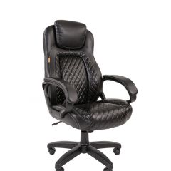 Кресло для руководителя  CHAIRMAN 432 (Экокожа черная) в Салехарде - salekhard.mebel24.online | фото