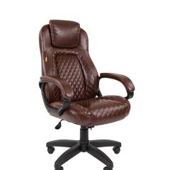 Кресло для руководителя  CHAIRMAN 432 (Экокожа коричневая) в Салехарде - salekhard.mebel24.online | фото 1