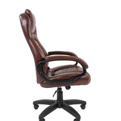 Кресло для руководителя  CHAIRMAN 432 (Экокожа коричневая) в Салехарде - salekhard.mebel24.online | фото 3