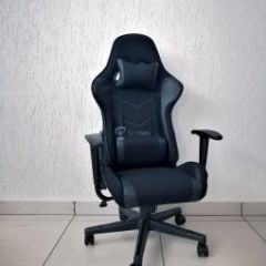Кресло геймерское Barneo K-50 (черная сетка черные вставки) в Салехарде - salekhard.mebel24.online | фото 1