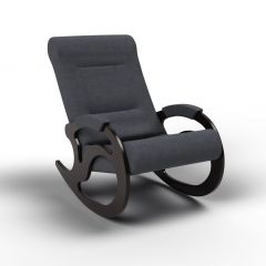 Кресло-качалка Вилла 11-Т-ГР (тканьвенге) ГРАФИТ в Салехарде - salekhard.mebel24.online | фото 1