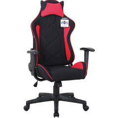 Кресло компьютерное BRABIX GT Racer GM-101 + подушка (ткань) черное/красное (531820) в Салехарде - salekhard.mebel24.online | фото 1