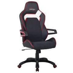 Кресло компьютерное BRABIX Nitro GM-001 (ткань/экокожа) черное, вставки красные (531816) в Салехарде - salekhard.mebel24.online | фото 2