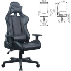 Кресло компьютерное BRABIX "GT Carbon GM-115" (две подушки, экокожа, черное) 531932 в Салехарде - salekhard.mebel24.online | фото 5