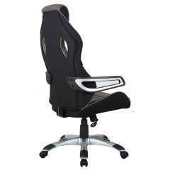 Кресло компьютерное BRABIX Techno GM-002 (ткань) черное/серое, вставки белые (531815) в Салехарде - salekhard.mebel24.online | фото 5