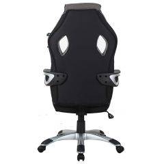 Кресло компьютерное BRABIX Techno GM-002 (ткань) черное/серое, вставки белые (531815) в Салехарде - salekhard.mebel24.online | фото 6