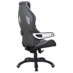 Кресло компьютерное BRABIX Techno Pro GM-003 (экокожа черное/серое, вставки серые) 531814 в Салехарде - salekhard.mebel24.online | фото 7