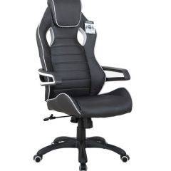 Кресло компьютерное BRABIX Techno Pro GM-003 (экокожа черное/серое, вставки серые) 531814 в Салехарде - salekhard.mebel24.online | фото 2
