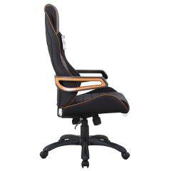 Кресло компьютерное BRABIX Techno Pro GM-003 (ткань черное/серое, вставки оранжевые) 531813 в Салехарде - salekhard.mebel24.online | фото 3