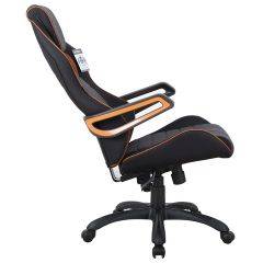 Кресло компьютерное BRABIX Techno Pro GM-003 (ткань черное/серое, вставки оранжевые) 531813 в Салехарде - salekhard.mebel24.online | фото 4