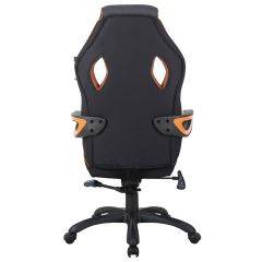 Кресло компьютерное BRABIX Techno Pro GM-003 (ткань черное/серое, вставки оранжевые) 531813 в Салехарде - salekhard.mebel24.online | фото 5