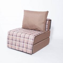 Кресло-кровать бескаркасное Харви (коричневый-квадро беж) в Салехарде - salekhard.mebel24.online | фото 1