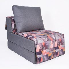 Кресло-кровать бескаркасное Харви (серый-сноу манго) в Салехарде - salekhard.mebel24.online | фото