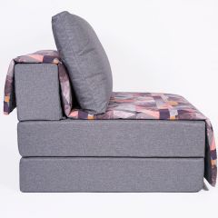 Кресло-кровать бескаркасное Харви (серый-сноу манго) в Салехарде - salekhard.mebel24.online | фото 3