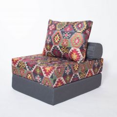Кресло-кровать-пуф бескаркасное Прайм (мехико серый-графит) в Салехарде - salekhard.mebel24.online | фото 2