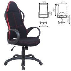 Кресло офисное BRABIX PREMIUM "Force EX-516" (ткань черное/вставки красные) 531571 в Салехарде - salekhard.mebel24.online | фото 1