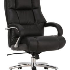 Кресло офисное BRABIX PREMIUM "Bomer HD-007" (рециклированная кожа, хром, черное) 531939 в Салехарде - salekhard.mebel24.online | фото 1
