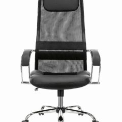 Кресло офисное BRABIX PREMIUM "Stalker EX-608 CH" (хром, ткань-сетка/кожзам, черное) 532091 в Салехарде - salekhard.mebel24.online | фото 3