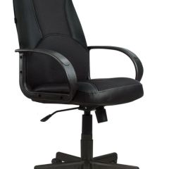 Кресло офисное BRABIX "City EX-512" (кожзам черный, ткань черная) 531407 в Салехарде - salekhard.mebel24.online | фото