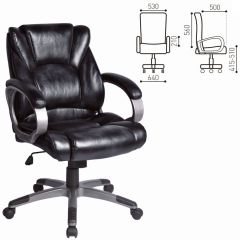Кресло офисное BRABIX "Eldorado EX-504", экокожа, черное, 530874 в Салехарде - salekhard.mebel24.online | фото 3