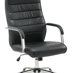 Кресло офисное BRABIX "Stark EX-547" (экокожа, хром, черное) 531948 в Салехарде - salekhard.mebel24.online | фото