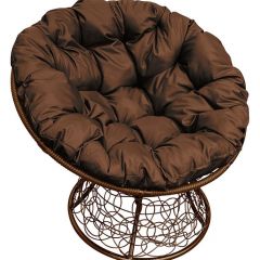 Кресло "ПАПАСАН" ротанг (каркас коричневый) в Салехарде - salekhard.mebel24.online | фото
