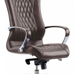 Кресло руководителя Бюрократ _AURA/BROWN коричневый в Салехарде - salekhard.mebel24.online | фото