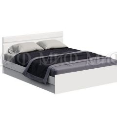 НЭНСИ NEW Кровать 1,4 м с ПМ (Белый глянец холодный/Белый) в Салехарде - salekhard.mebel24.online | фото 1