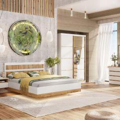 Кровать 1600 НКМ Дубай секция 8 с основанием в Салехарде - salekhard.mebel24.online | фото 2