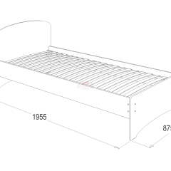 Кровать-2 одинарная (800*1900) в Салехарде - salekhard.mebel24.online | фото 2