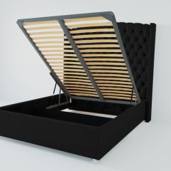Кровать Берлин ЛЮКС с ПМ 1800 (экокожа кольт ч) в Салехарде - salekhard.mebel24.online | фото