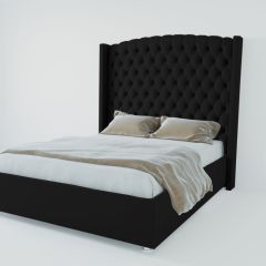 Кровать Берлин ЛЮКС с ПМ 900 (экокожа кольт ч) в Салехарде - salekhard.mebel24.online | фото 2