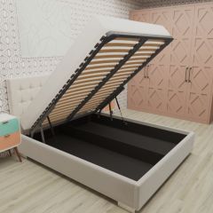 Кровать Брауни интерьерная +основание/ПМ/бельевое дно (120х200) в Салехарде - salekhard.mebel24.online | фото 3