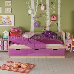 Кровать Дельфин (Фиолетовый металлик) 1600 в Салехарде - salekhard.mebel24.online | фото