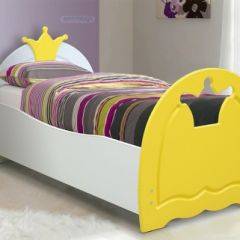 Кровать детская Корона (700*1400) МДФ матовый в Салехарде - salekhard.mebel24.online | фото 1