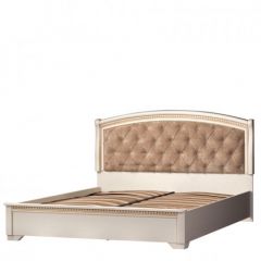 Кровать двойная №815 Парма кремовый белый (1800) в Салехарде - salekhard.mebel24.online | фото 1