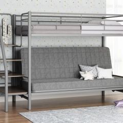 Кровать двухъярусная с диваном "Мадлен-3" (Серый/Серый) в Салехарде - salekhard.mebel24.online | фото