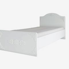 KI-KI КРД900.1 Кровать 900 (белый/белое дерево) в Салехарде - salekhard.mebel24.online | фото 4
