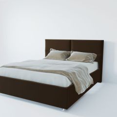 Кровать Корсика с ПМ 1200 (экокожа коричневая) в Салехарде - salekhard.mebel24.online | фото 2