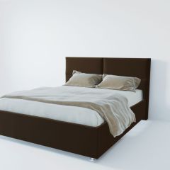 Кровать Корсика с ПМ 800 (экокожа коричневая) в Салехарде - salekhard.mebel24.online | фото 2