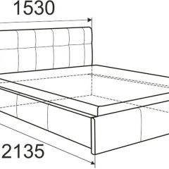 Кровать Изабелла с латами Newtone cacao 1400x2000 в Салехарде - salekhard.mebel24.online | фото