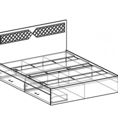 Кровать Николь 1400 (венге) в Салехарде - salekhard.mebel24.online | фото 2