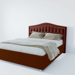 Кровать Нягань с ПМ 1200 (велюр бордо) в Салехарде - salekhard.mebel24.online | фото 2