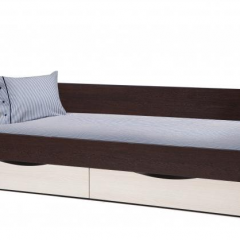 Кровать одинарная "Фея - 3" симметричная New (2000Х900) венге/вудлайн кремовый в Салехарде - salekhard.mebel24.online | фото 1