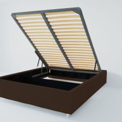 Кровать Подиум с ПМ 1200 (экокожа коричневая) в Салехарде - salekhard.mebel24.online | фото 2