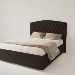 Кровать Берлин без основания 800 (экокожа коричневая) в Салехарде - salekhard.mebel24.online | фото